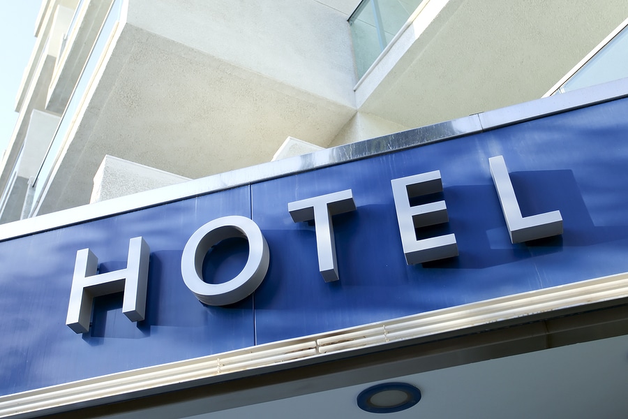 hotel sign