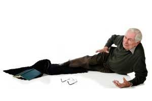 Elderly man who fell